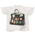 White Designer Bag Streetwear Tee