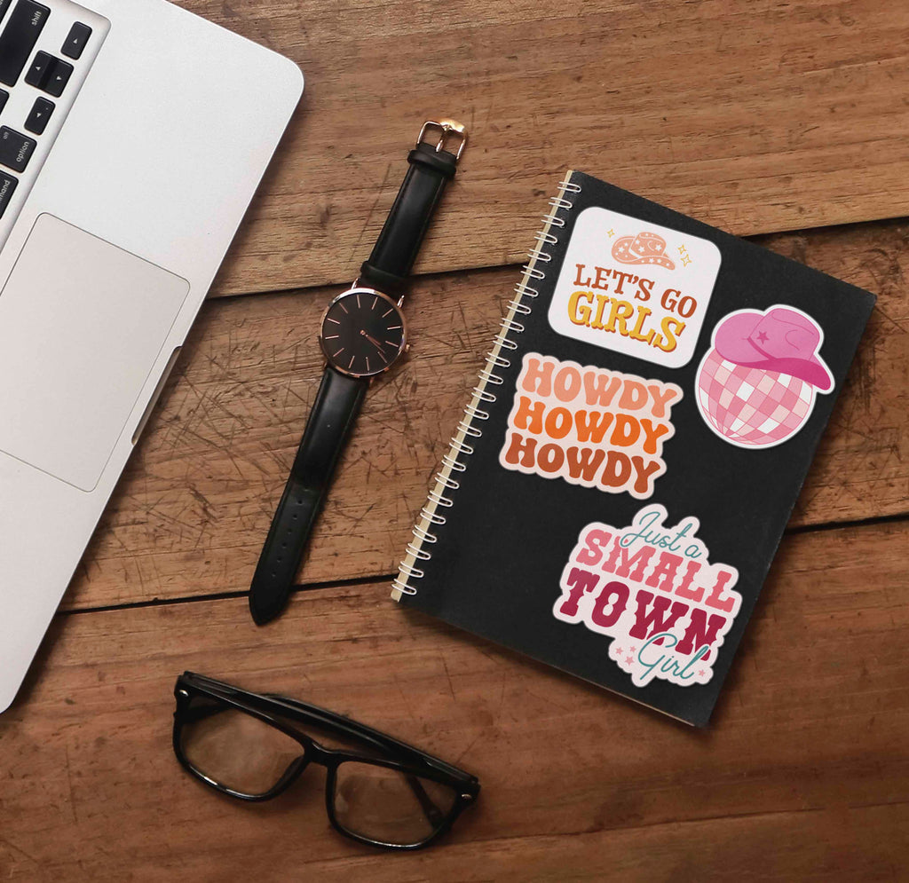 Howdy Pink Cowgirl Sticker