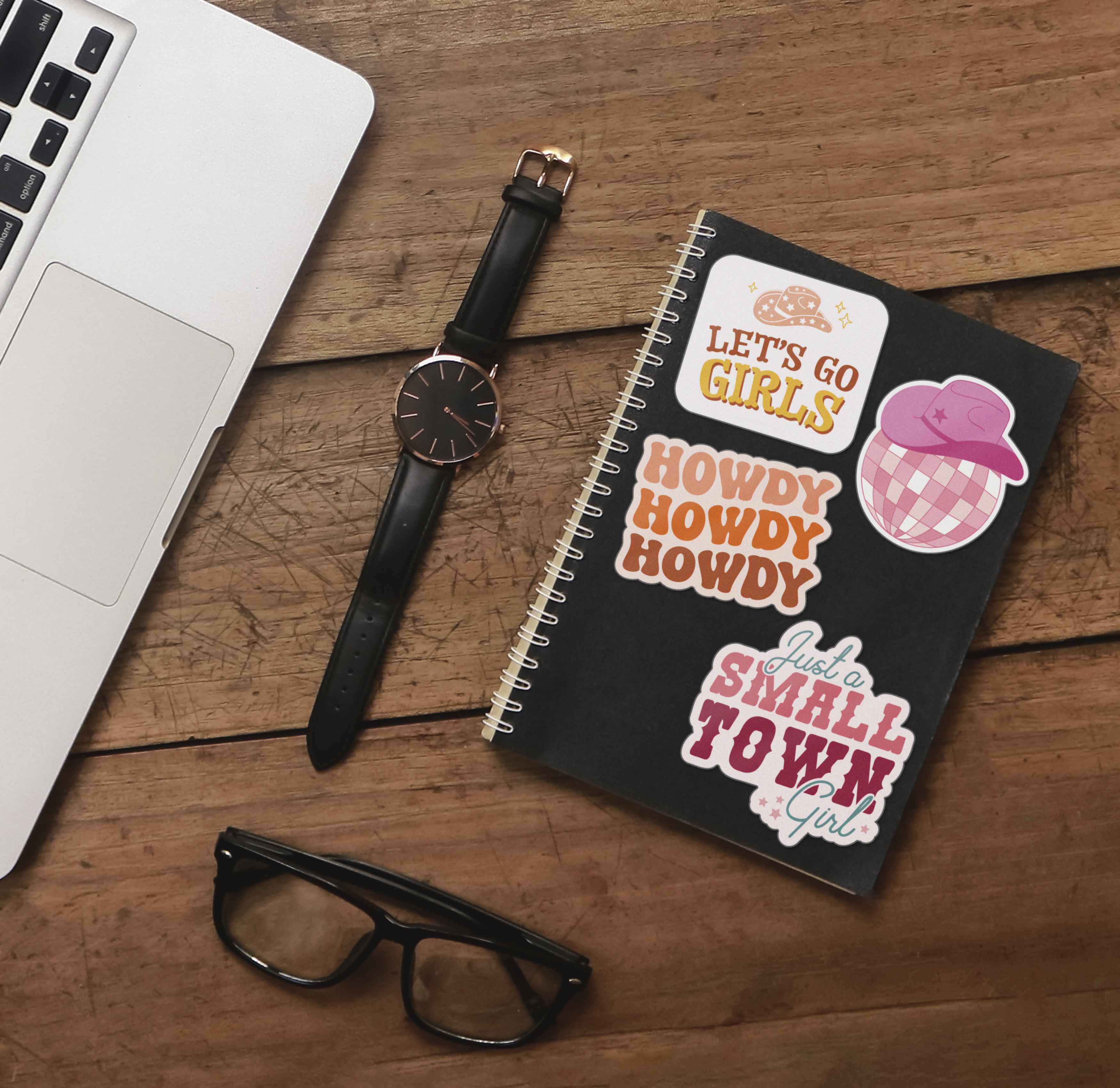 Howdy Pink Cowgirl Sticker