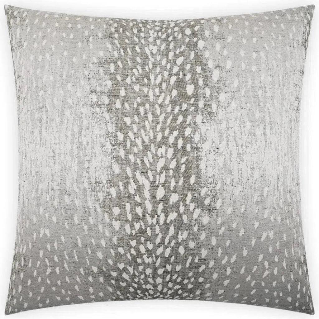 Doe A Deer Grey Throw Pillow With Insert