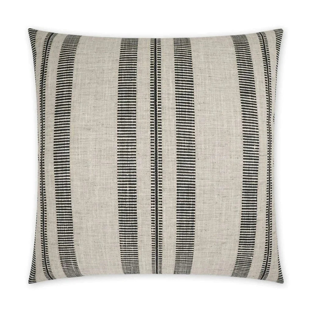 Double Issue Handmade Black Throw Pillow