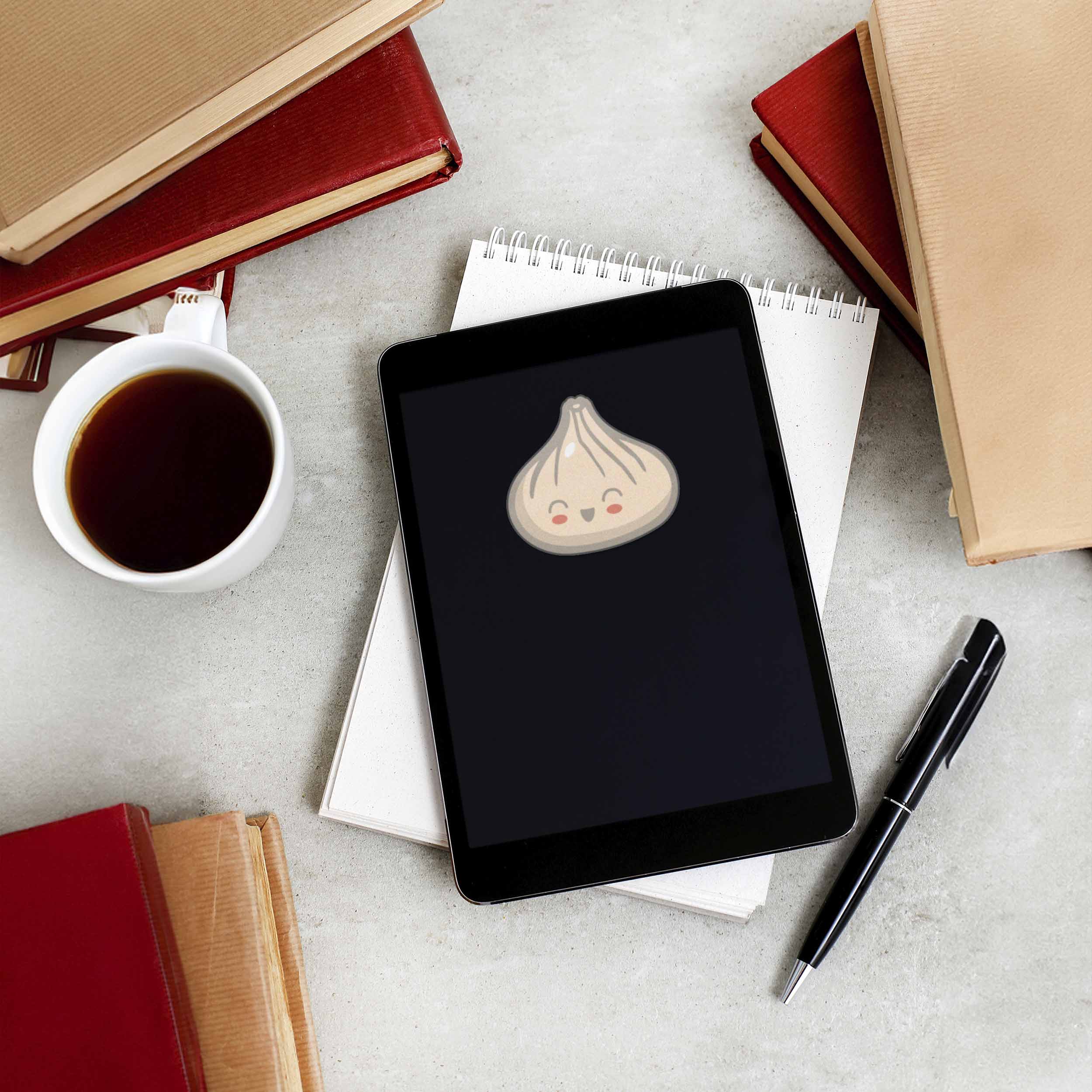 Dumpling Sticker - Cute Chinese Food Decal for Laptop