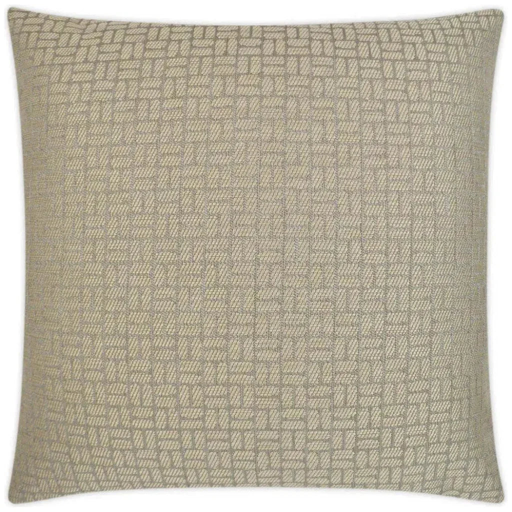 Dupont Taupe Brown Throw Pillow With Insert