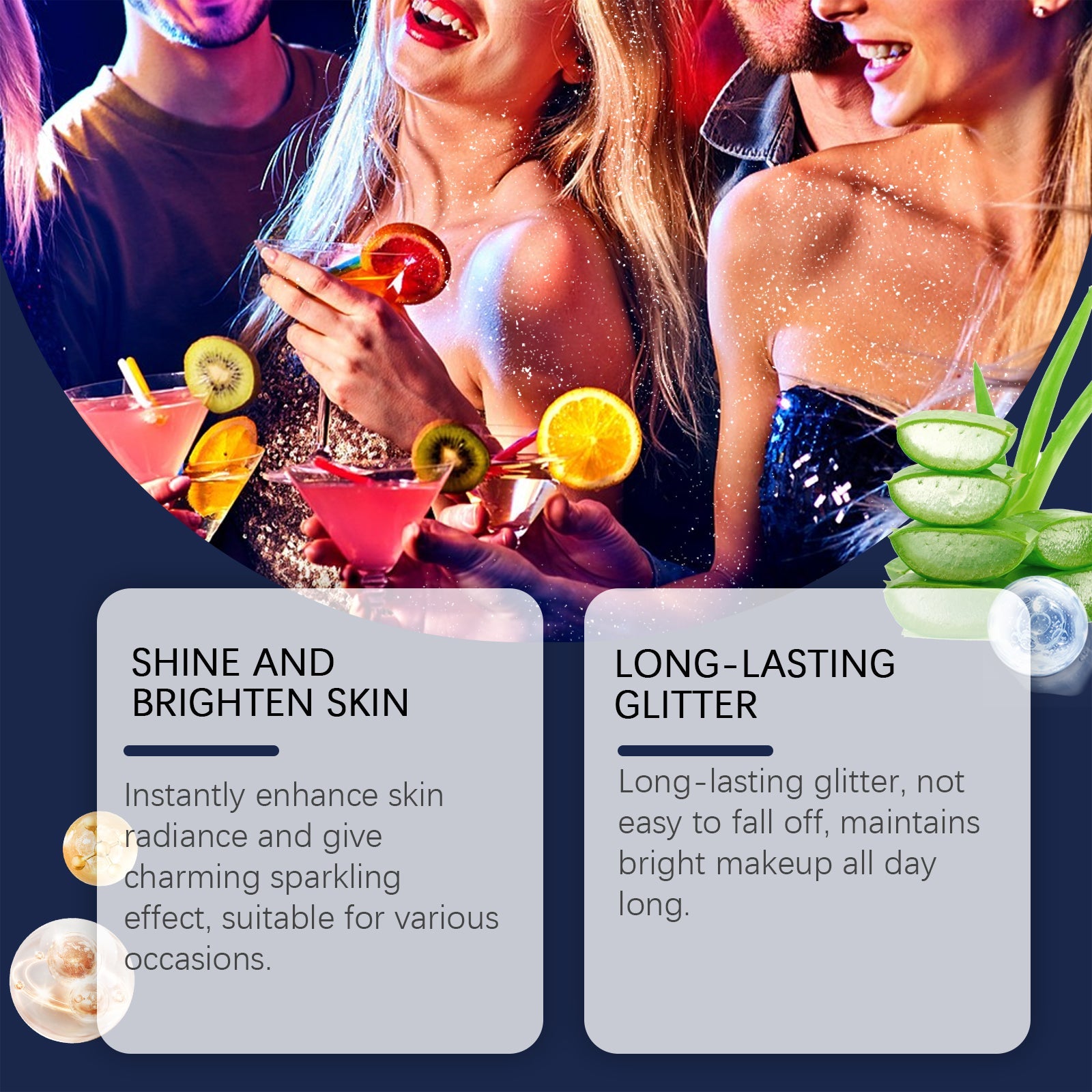 Body Glitter Spray, Facial Collarbone Hair Highlighter Spray To Brighten Glitter Ball Festive Carniva