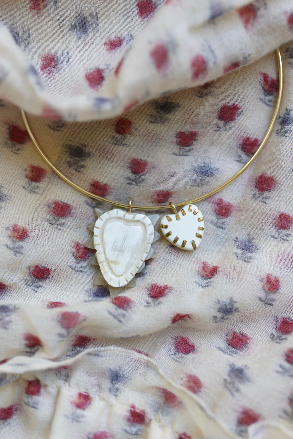 Amour Heart Horn Charm