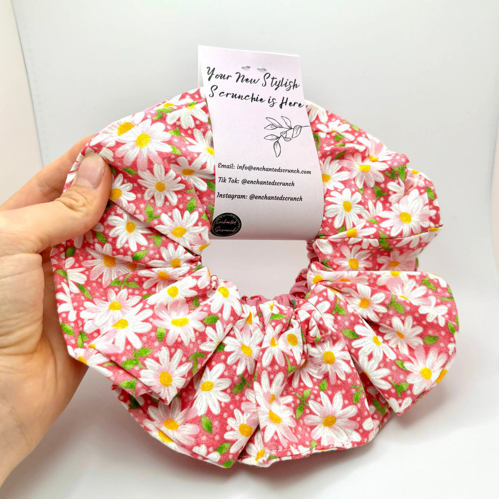 Strawberry & Daisy Summer Scrunchie Set