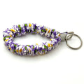 Purple Daisy Summer Scrunchie Wristlet
