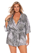 Satin Cheetah Robe