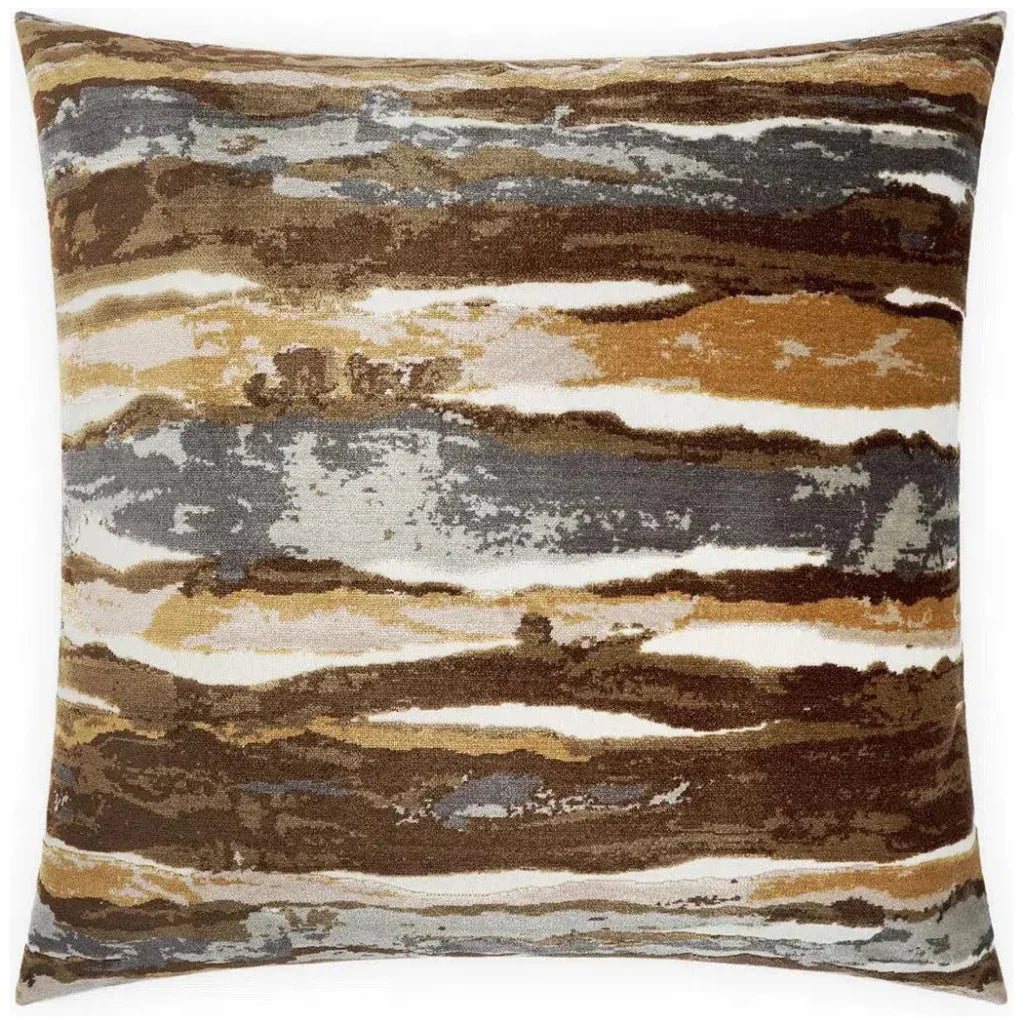 Ecco Alchemy Brown Throw Pillow With Insert