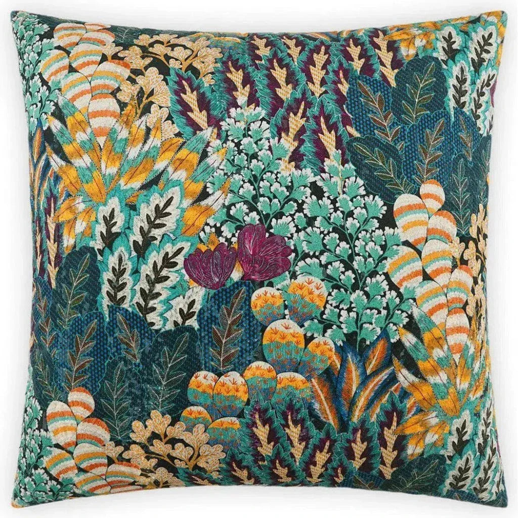 Eden Blue Throw Pillow With Insert