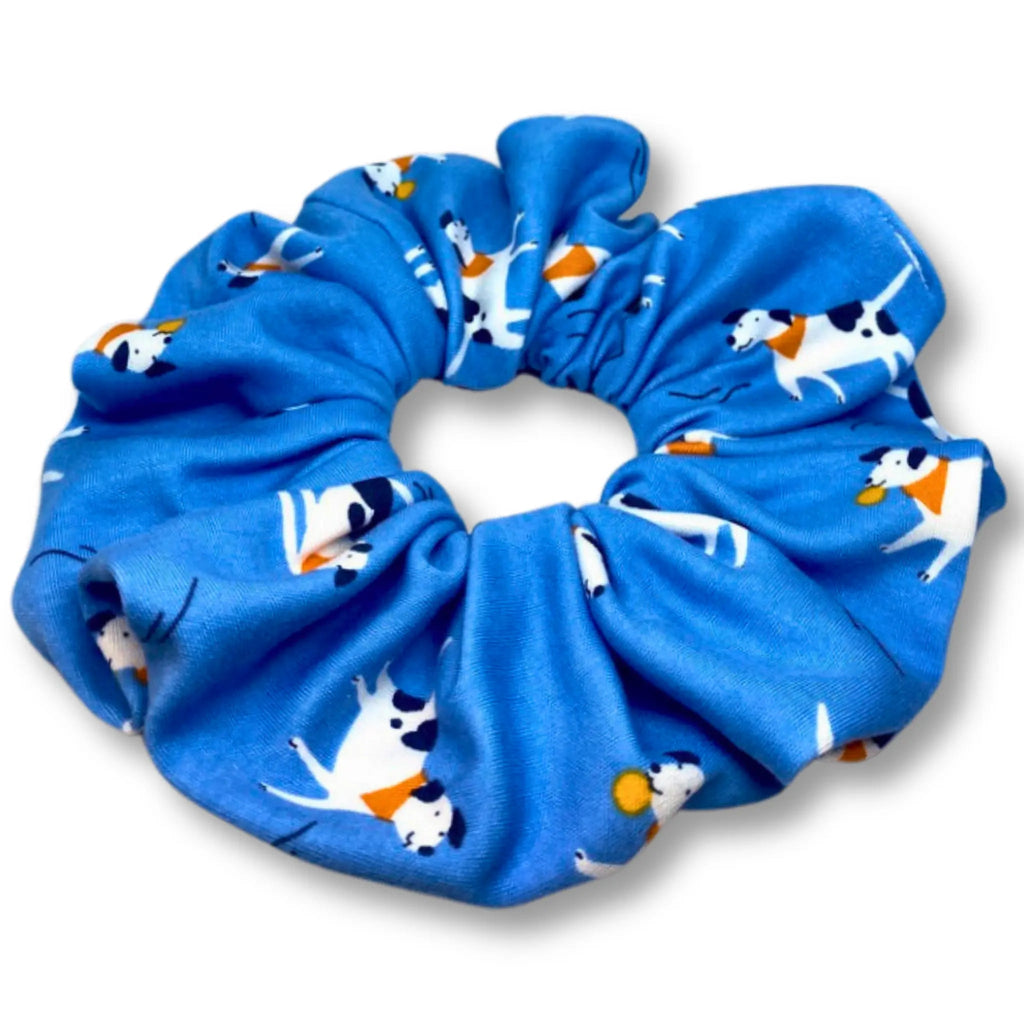 Blue Dogs Scrunchie