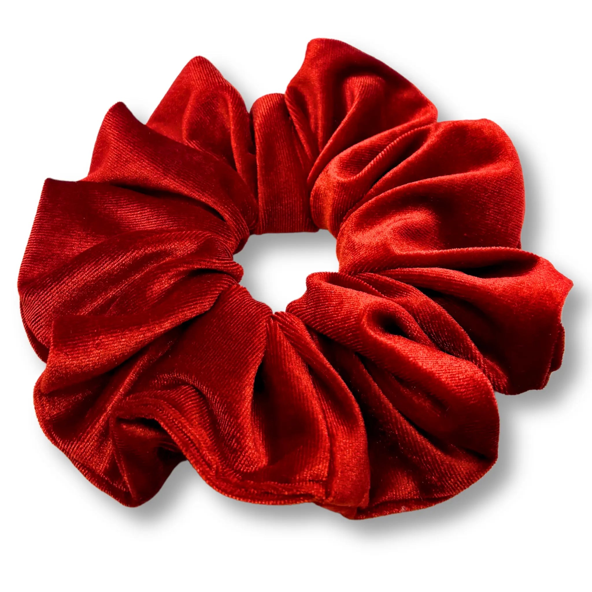 Burnt Orange Velvet Scrunchie