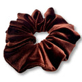 Brown Velvet Scrunchie