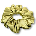 Golden Olive Stretch Silk Scrunchie