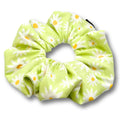 Green Daisy Summer Scrunchie