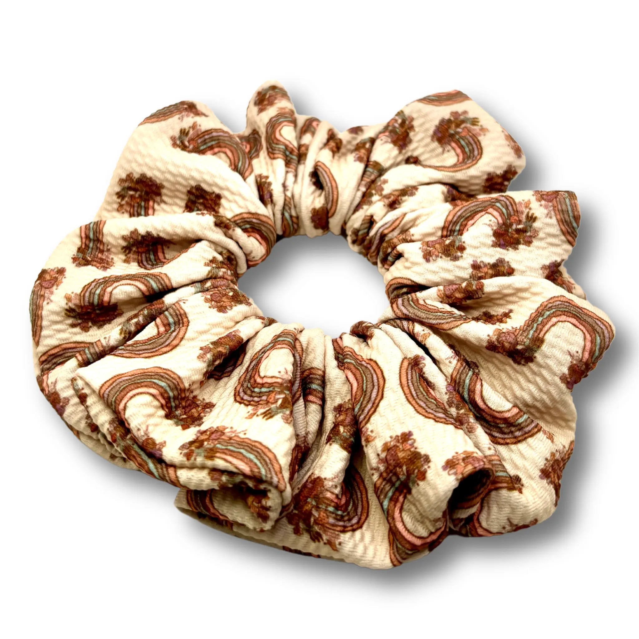 Rainbow Summer Scrunchie
