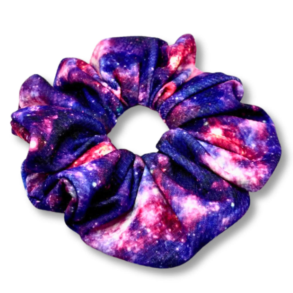 Purple Galaxy Bullet Scrunchie