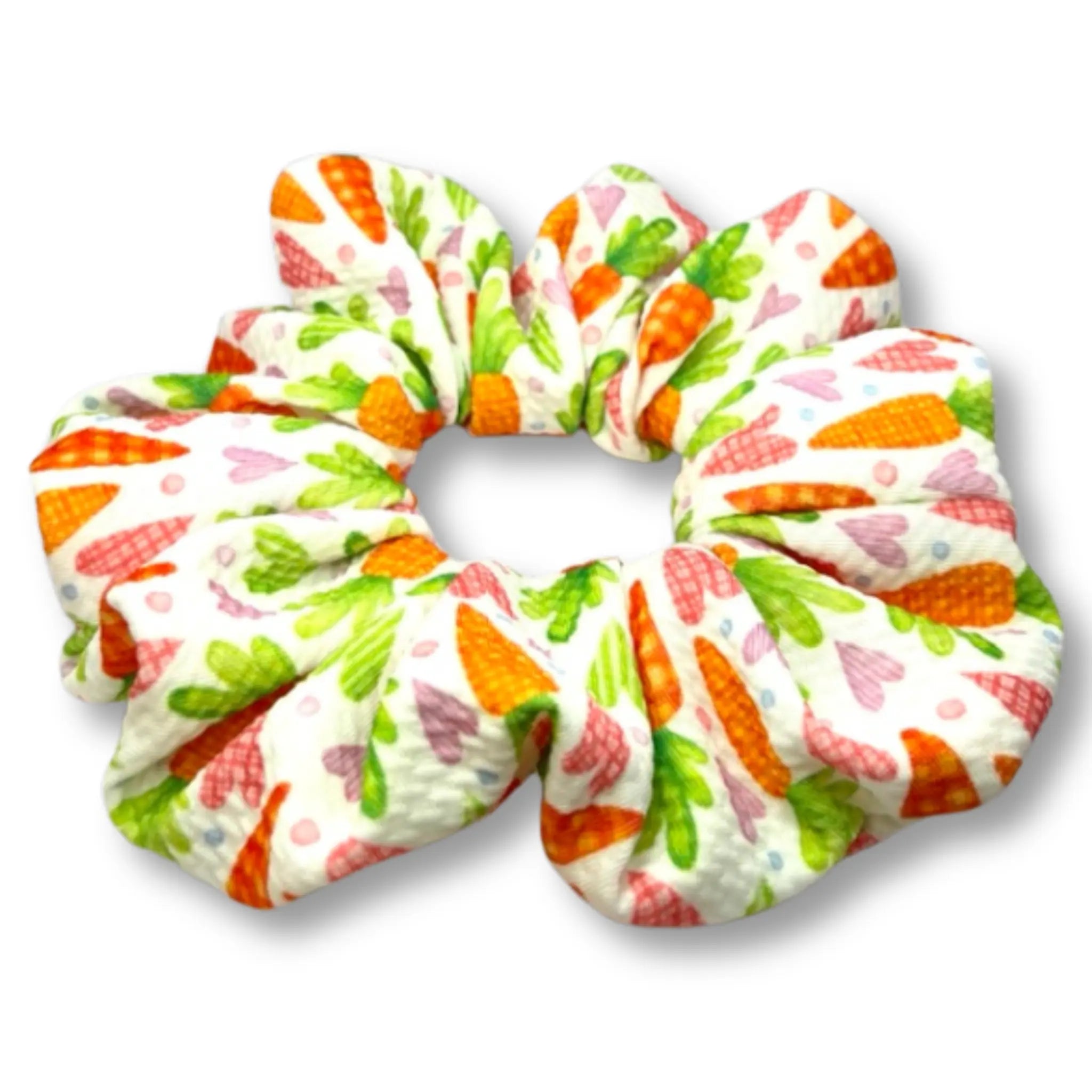 Heart Carrots Easter Bullet Scrunchie