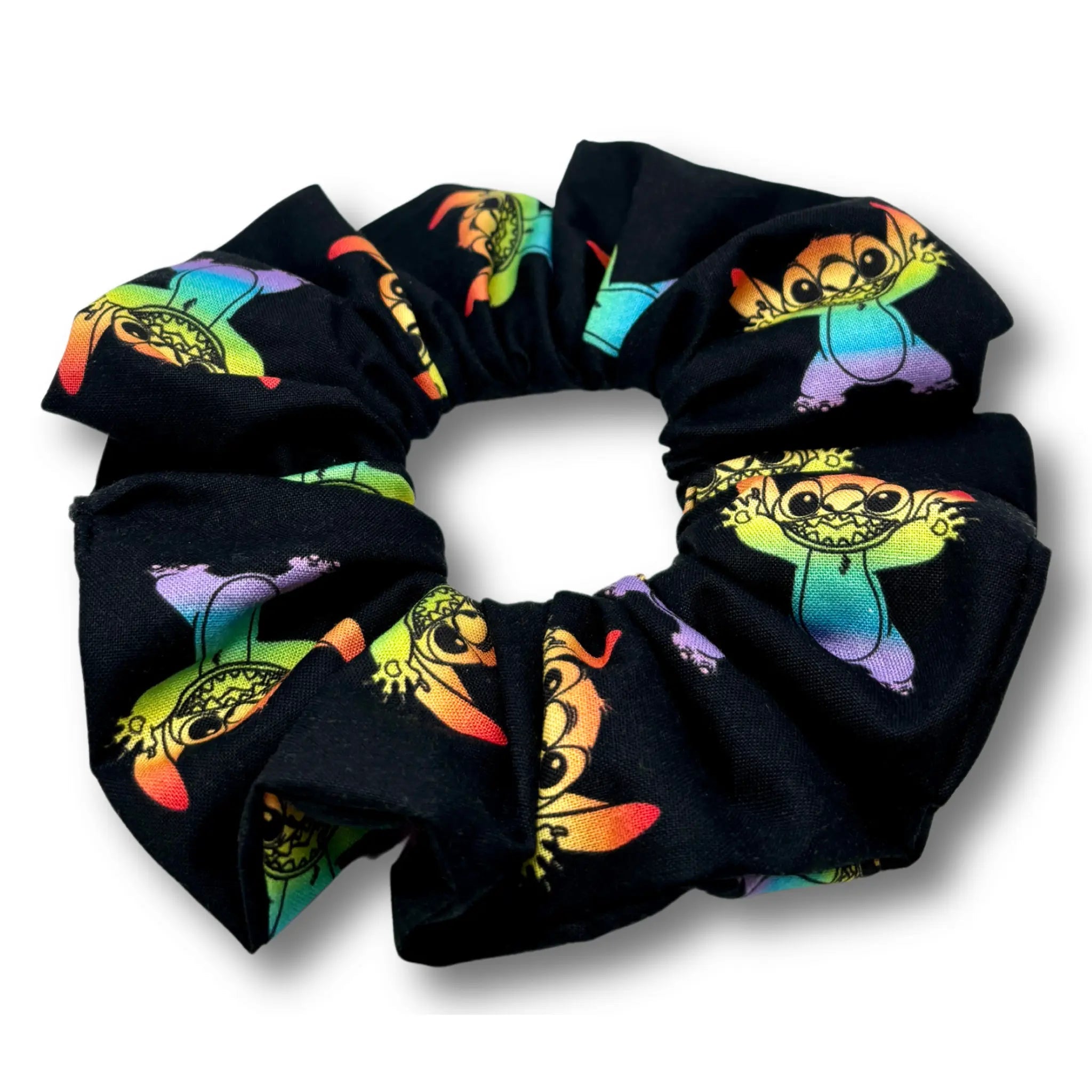 Rainbow Stitch Scrunchie