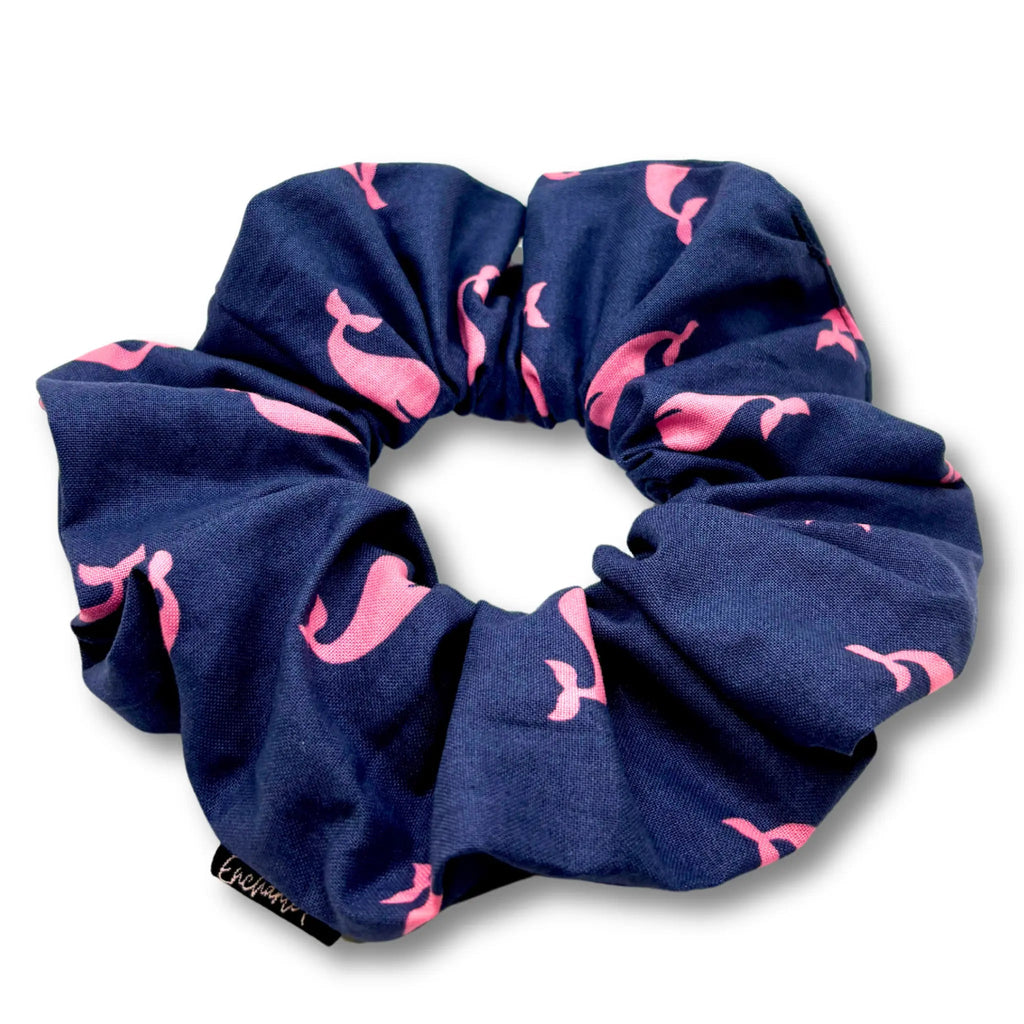 Pink Whale Scrunchie