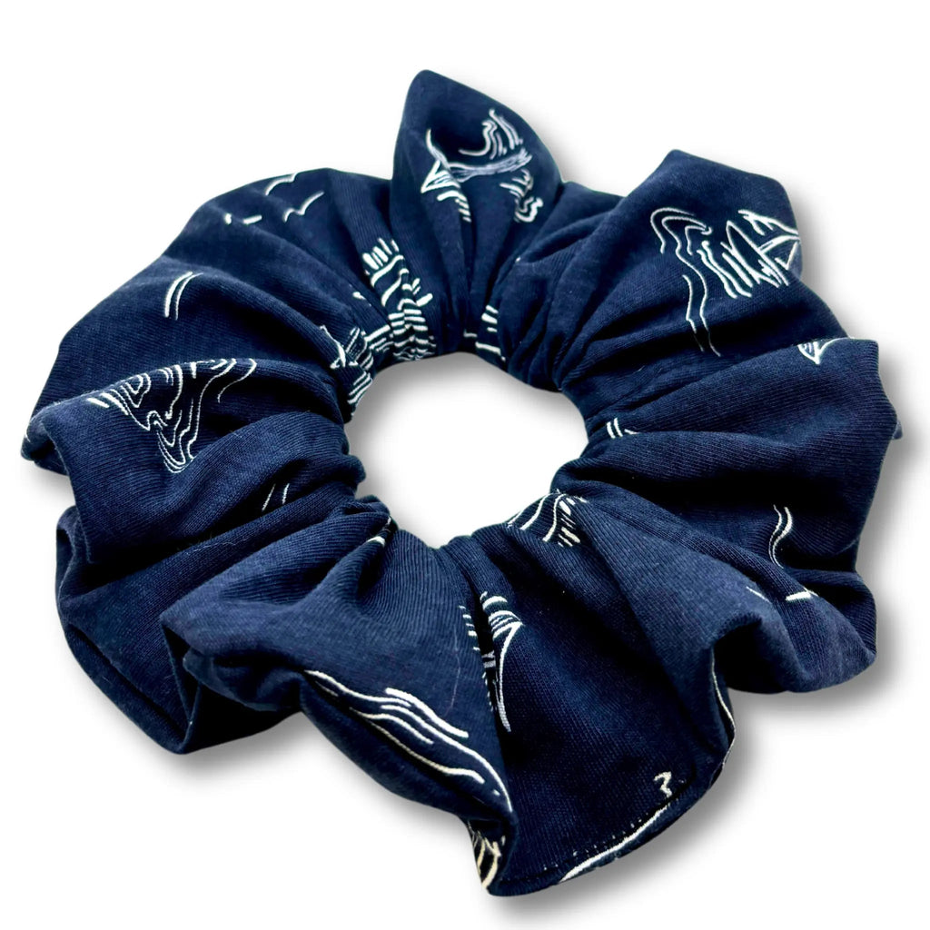 Lake Drawing Summer Scrunchie