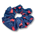 Navy Crab Summer Scrunchie