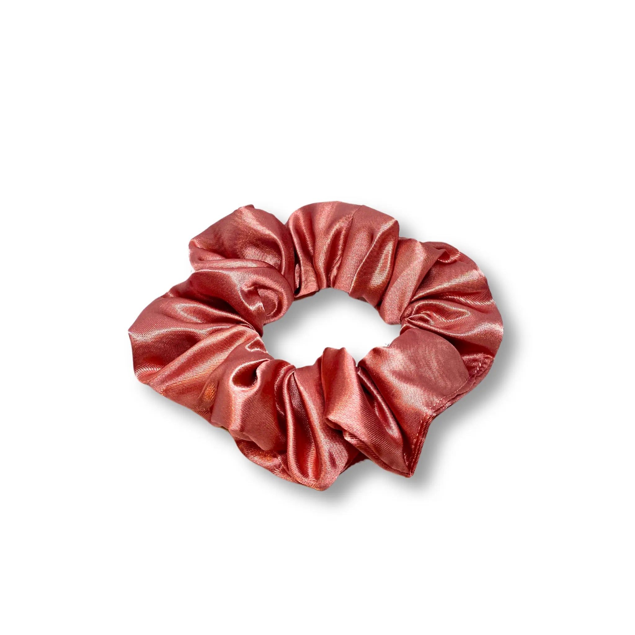 Mini Dusty Rose Silk Scrunchie