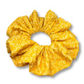 Yellow Pumpkin Fall Scrunchie