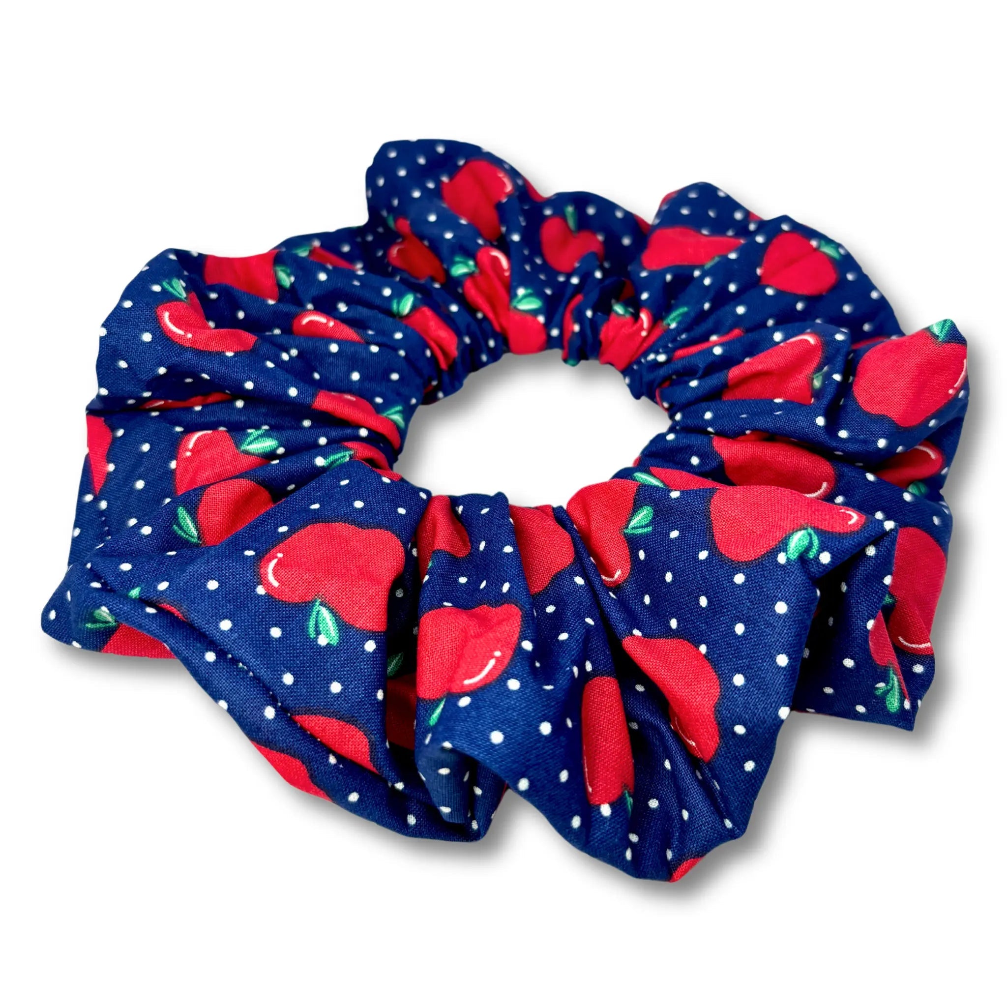 Blue Apple School Scrunchie