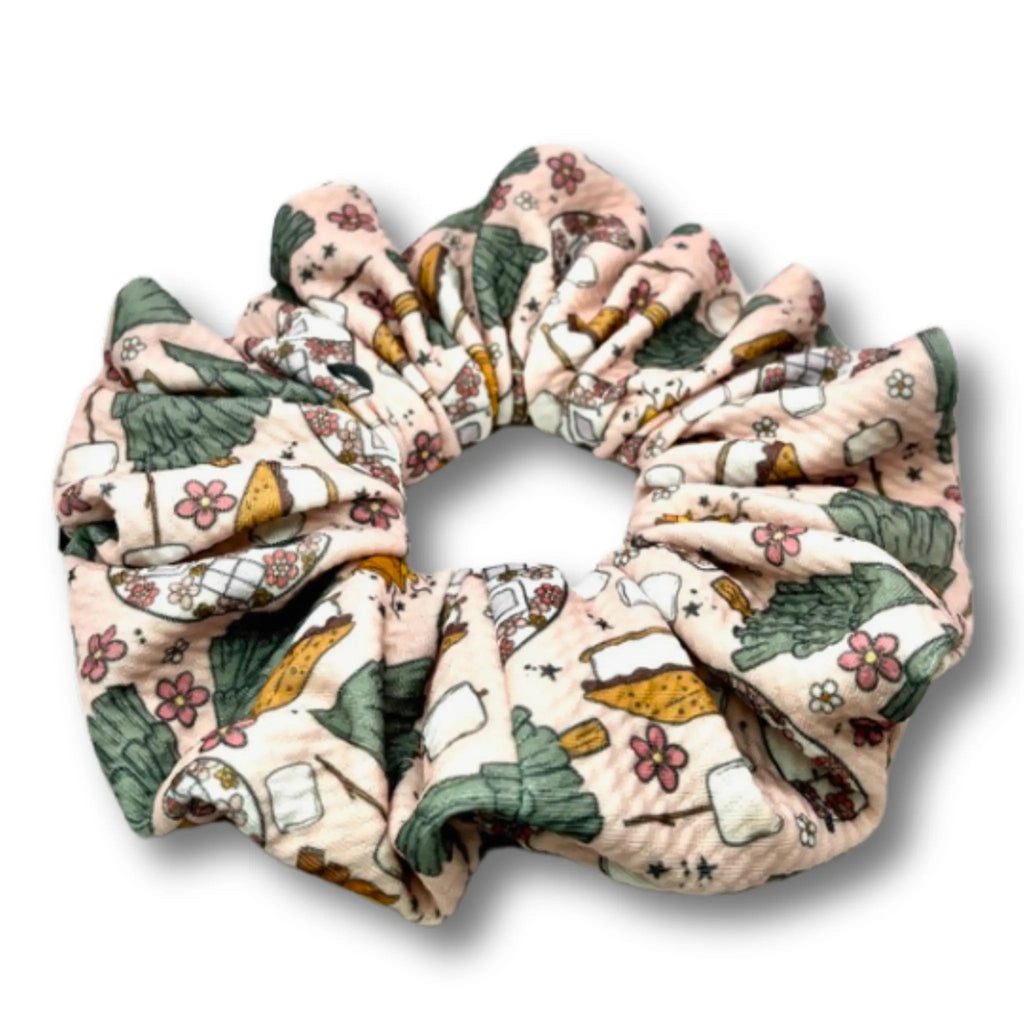 S'mores Camping Summer Bullet Scrunchie
