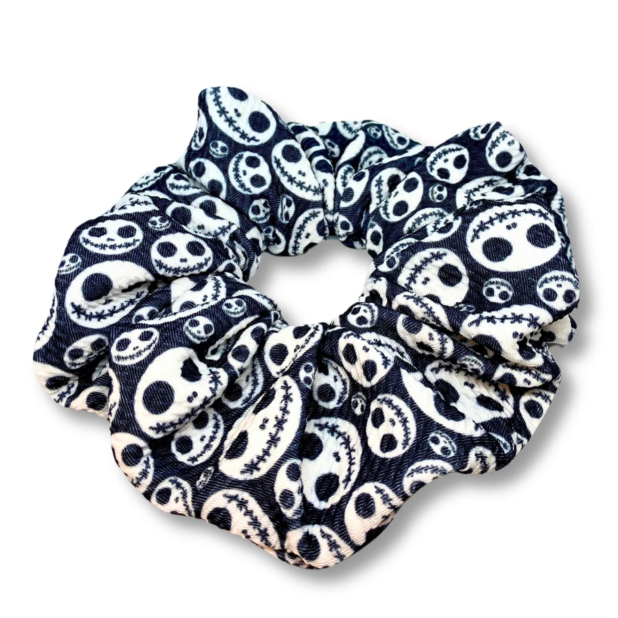 Jack Face Halloween Bullet Scrunchie