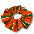 Striped Watermelon Summer Scrunchie