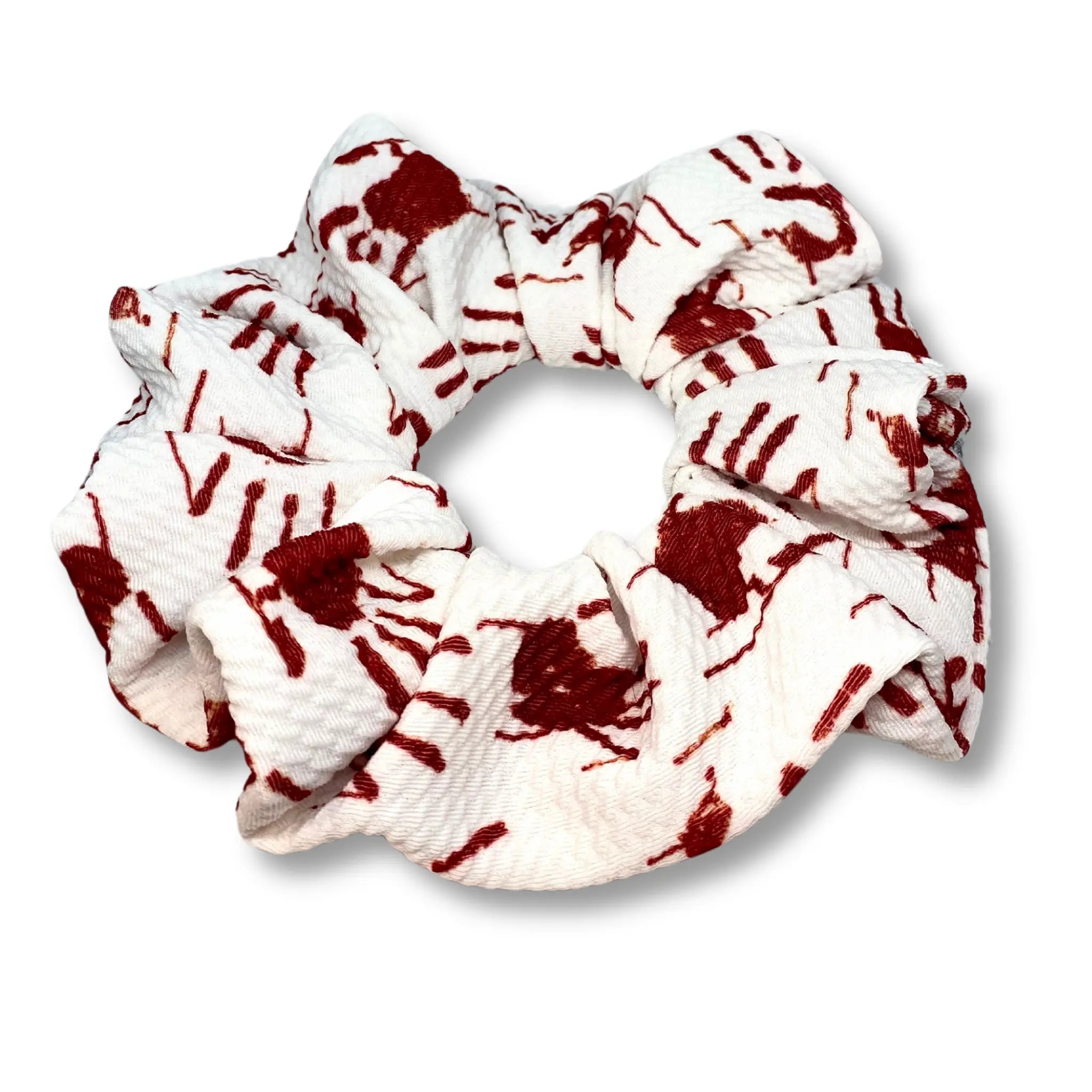 Bloody Hands Halloween Bullet Scrunchie