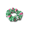 Mini Palm Leaf Flamingos Summer Scrunchie
