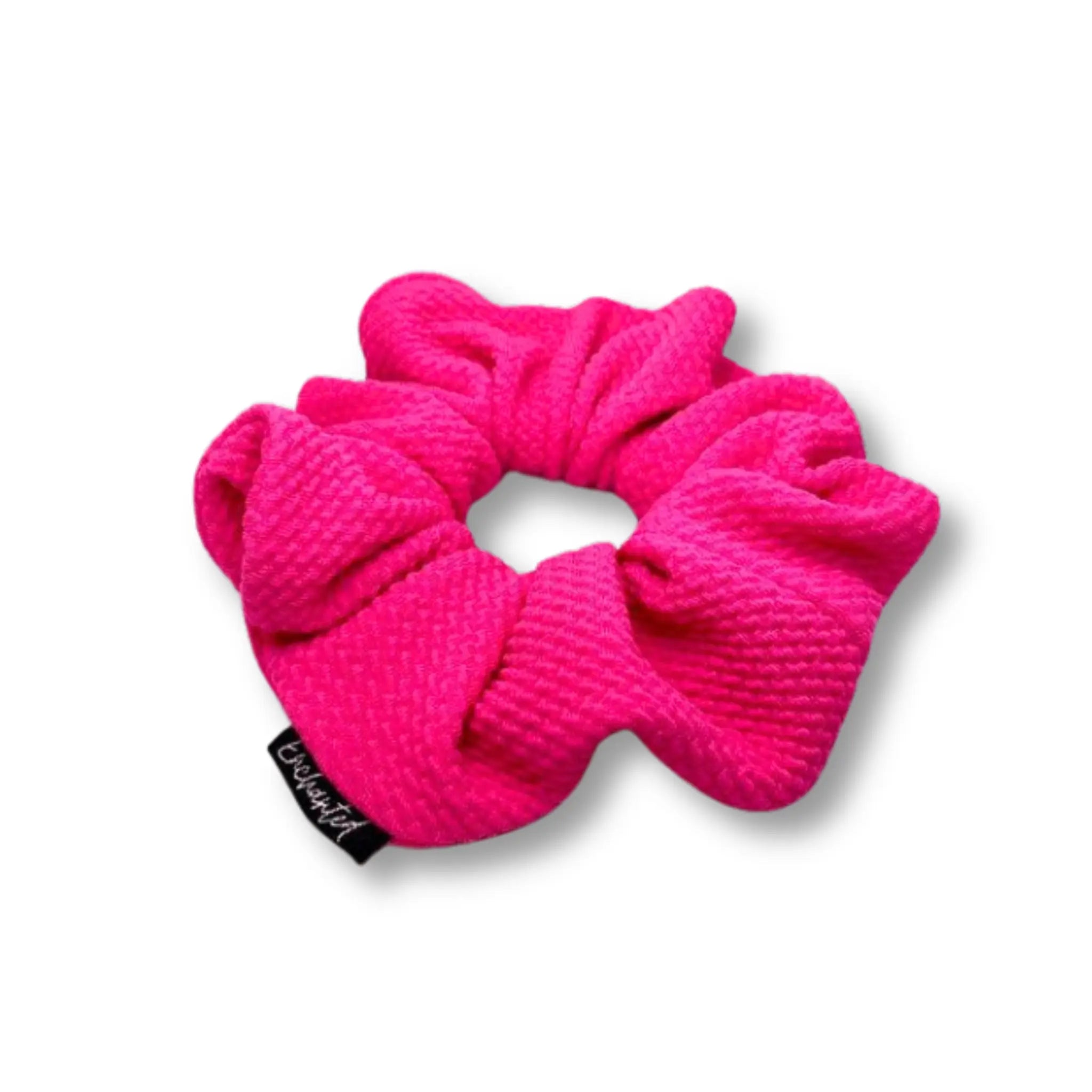 Mini Bright Pink Bullet Scrunchie
