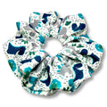 Blue Dino Bullet Scrunchie