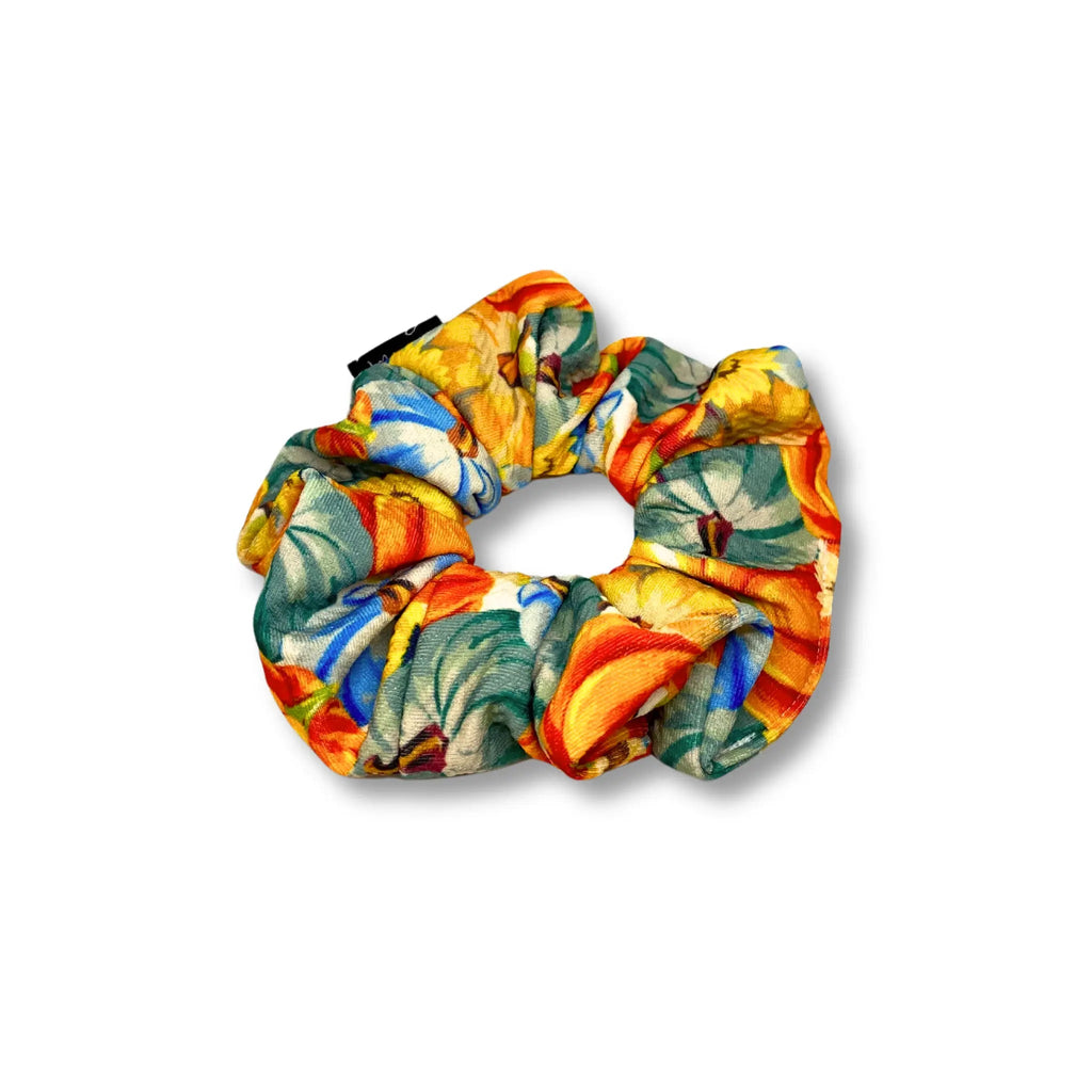 Mini Colorful Pumpkin Patch Bullet Scrunchie