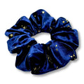 Celestial Star Navy Crushed Velvet Scrunchie