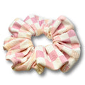 Pink Checkered Bullet Scrunchie
