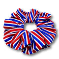 Striped 4th of July Ribbed Scrunchie