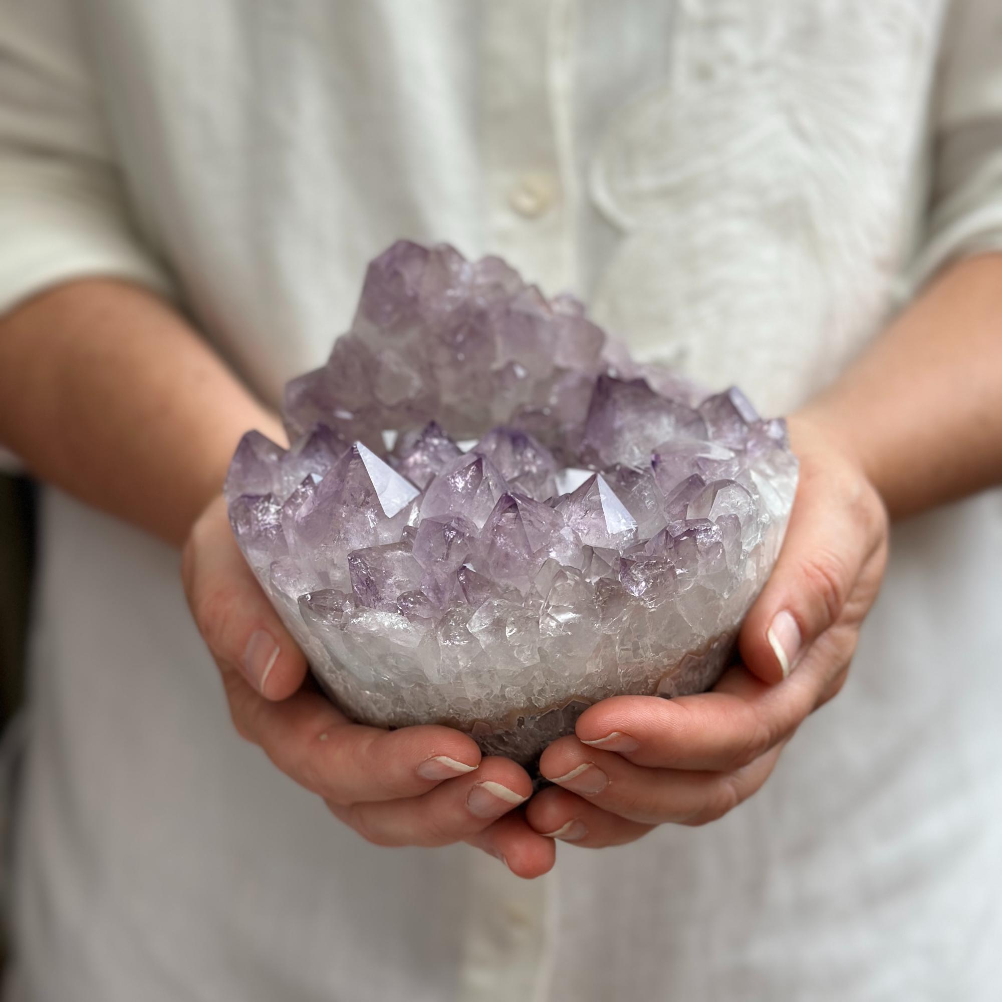Extra Large Amethyst, Flat shaped Full polished stone, Stunning decor piece