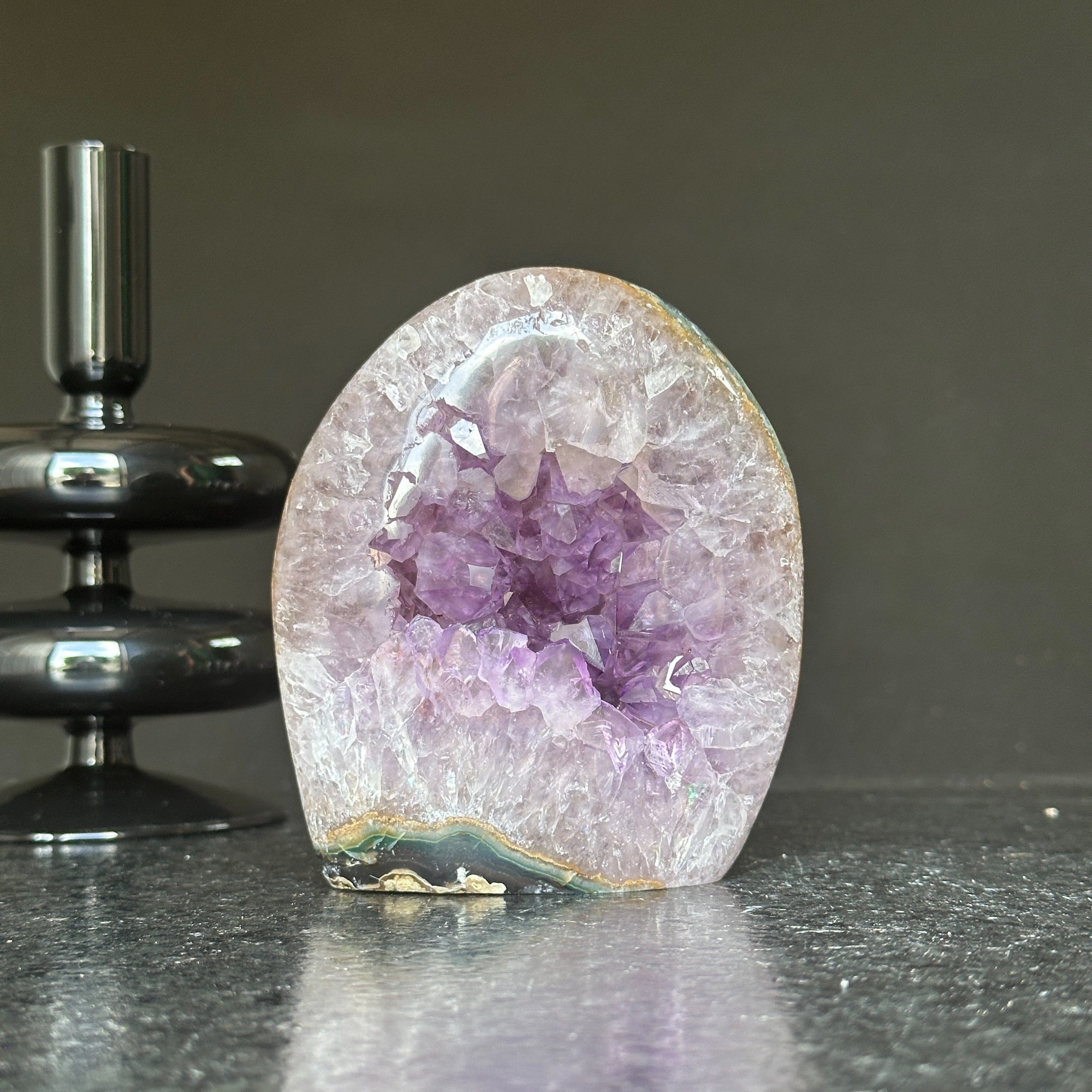 Extra Quality Deep Purple Uruguayan Amethyst Geode Cave