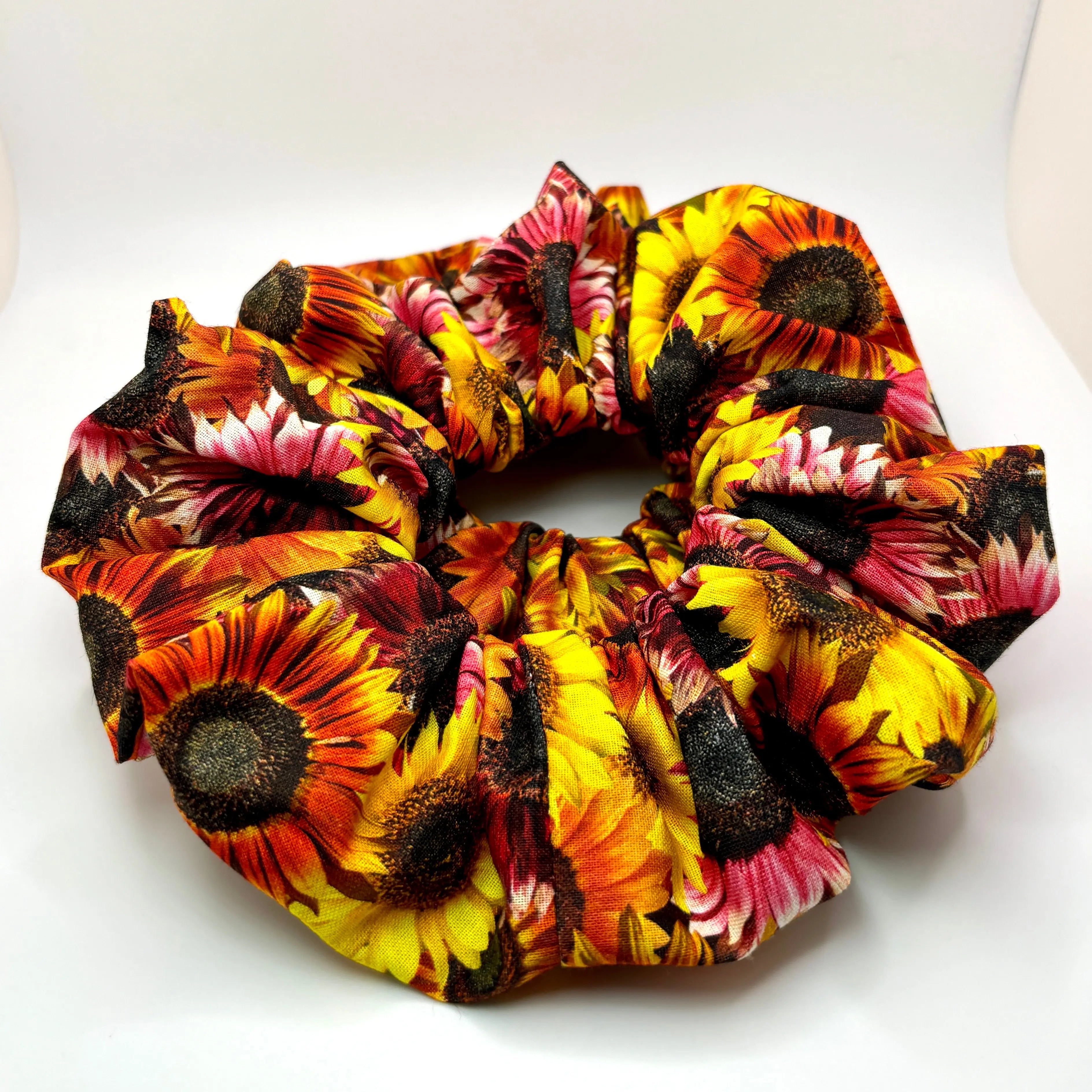 Colorful Sunflower Fall Scrunchie