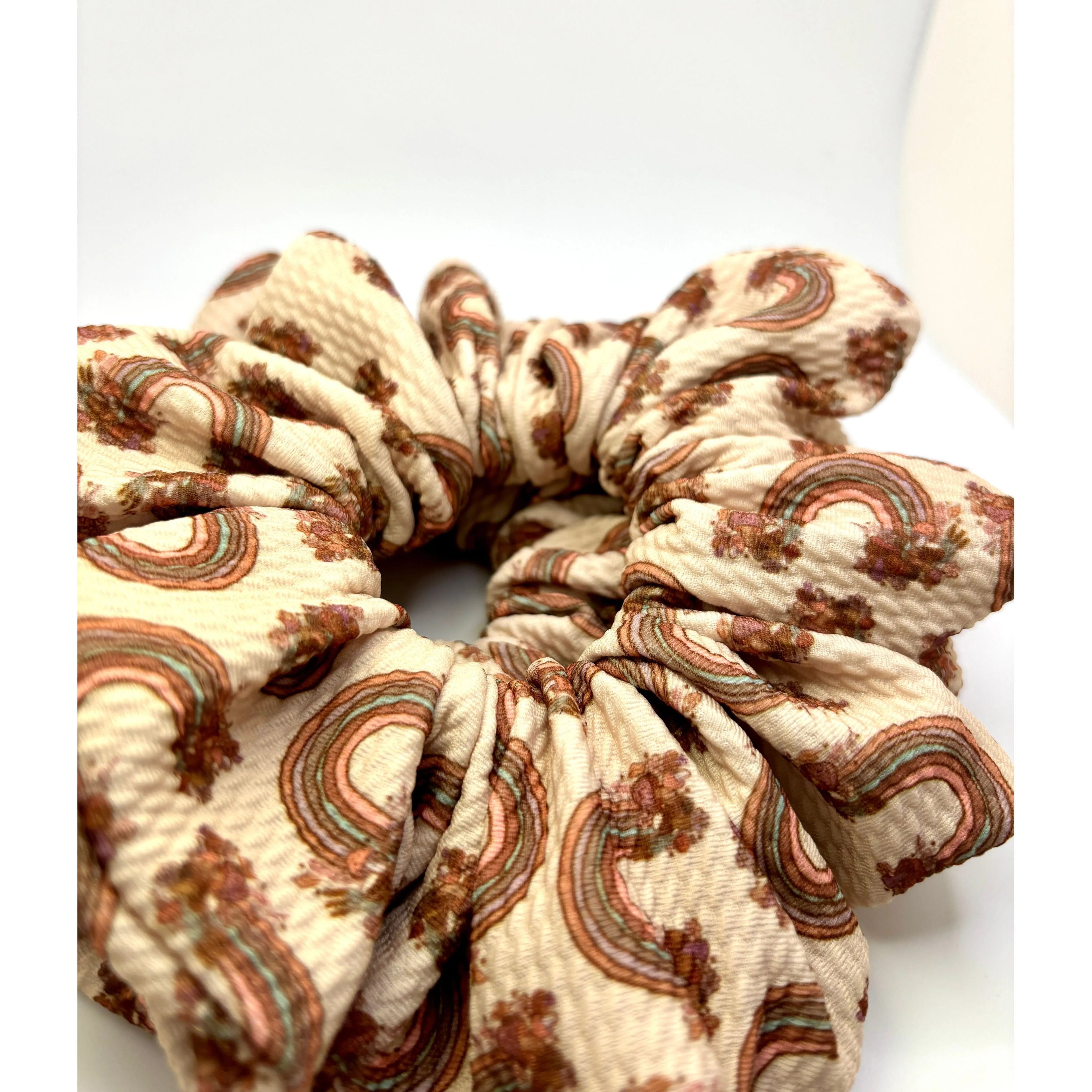 Rainbow Summer Scrunchie