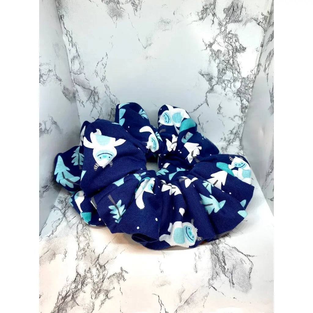 Blue Yeti Winter Scrunchie