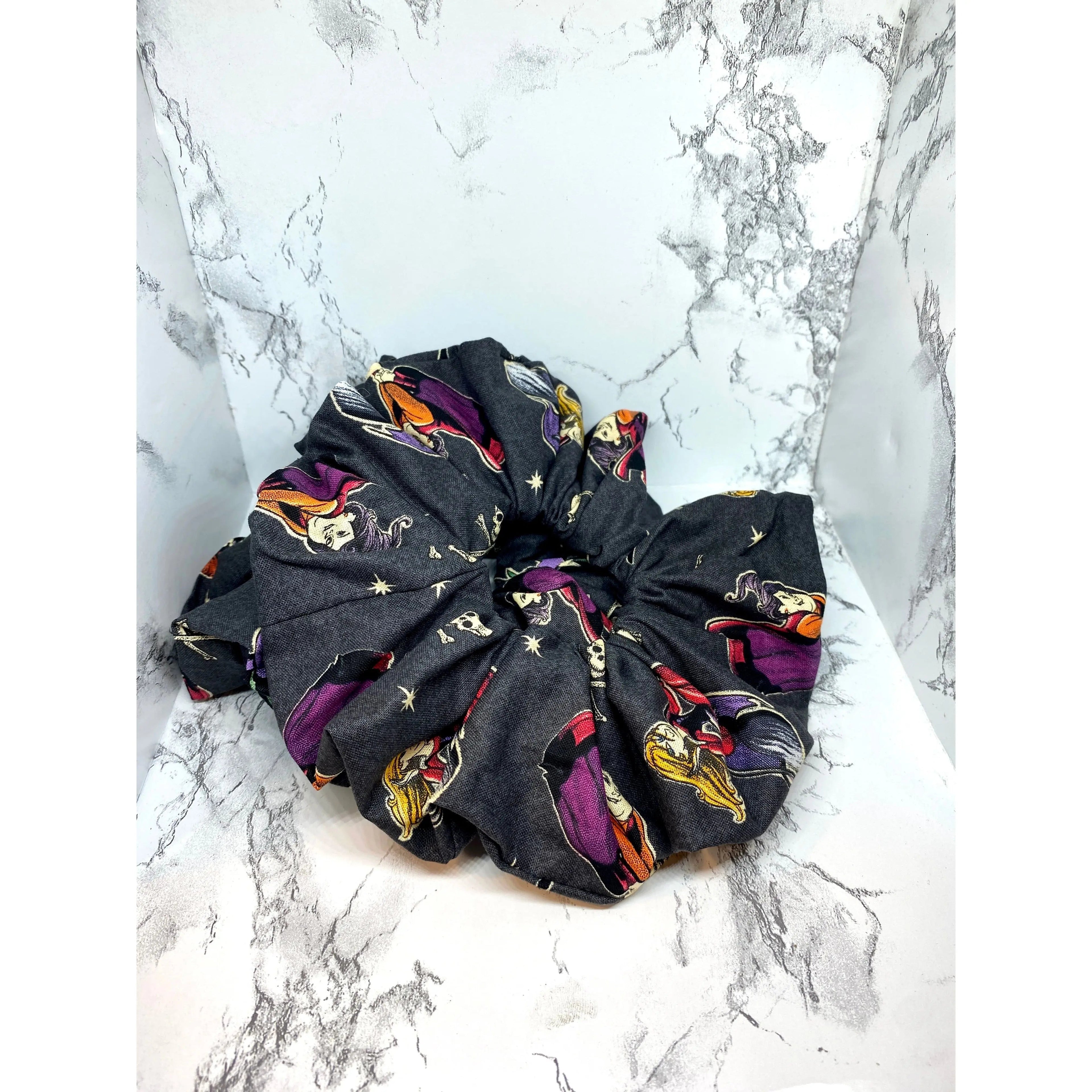 Black Hocus Pocus Halloween Scrunchie