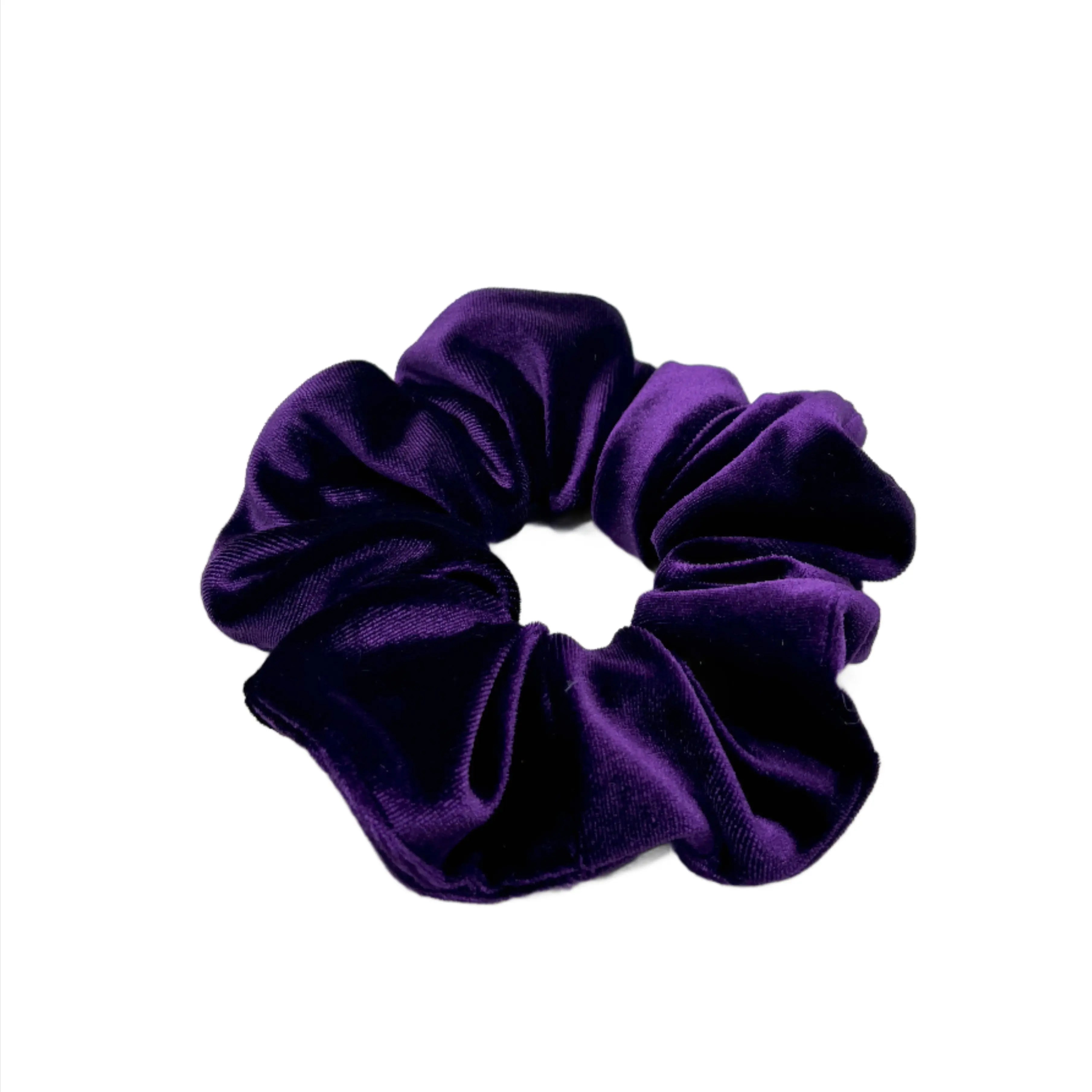 Mini Purple Velvet Scrunchie