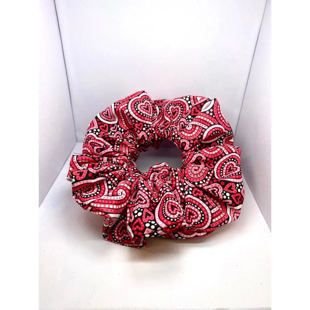 Paisley Hearts Scrunchie