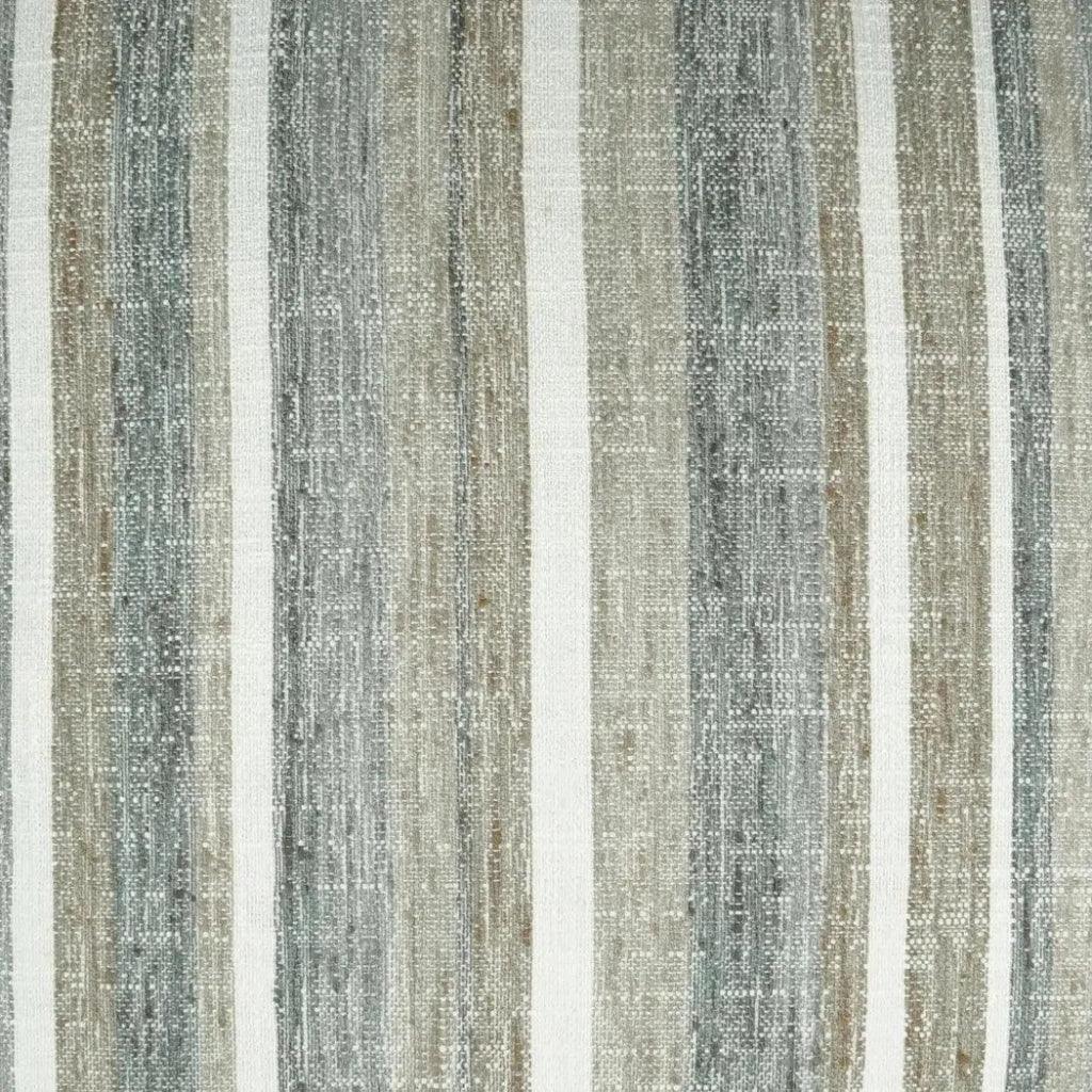 Faded Stripe Brown Throw Pillow With Insert