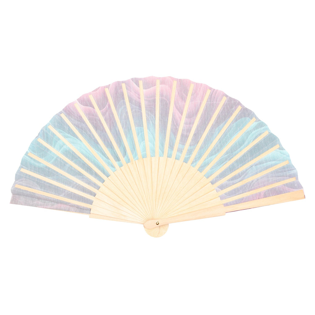 Violet Cascade Hand Fan